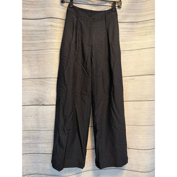 Commense Pinstripe Wide Leg High Waist Pants Size XS - Picture 1 of 3